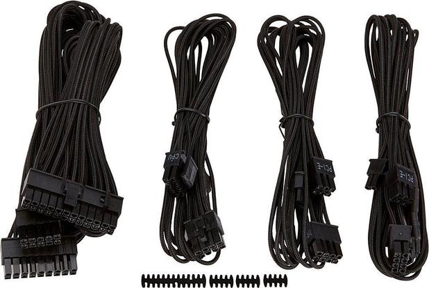 Cabo Para Fonte Corsair Sleeved CP-8920144 PRETO Menor preço em Cabo Para Fonte Corsair Sleeved CP-8920144 PRETO