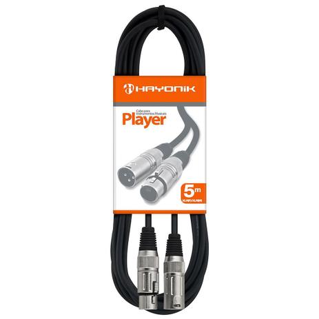 CABO Para Microfone HAYONIK 1XLR(F)/1XLR(M) 5 Menor preço em CABO Para Microfone HAYONIK 1XLR(F)/1XLR(M) 5