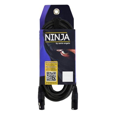 Cabo para microfone Santo Angelo NINJA LW15FT 4,57m Menor preço em Cabo para microfone Santo Angelo NINJA LW15FT 4,57m