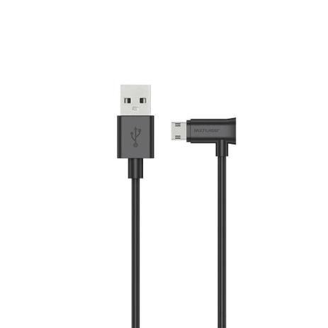 Cabo para Smartphone Micro USB Conector 90 1,2M Preto Multilaser - WI381 Menor preço em Cabo para Smartphone Micro USB Conector 90 1,2M Preto Multilaser - WI381