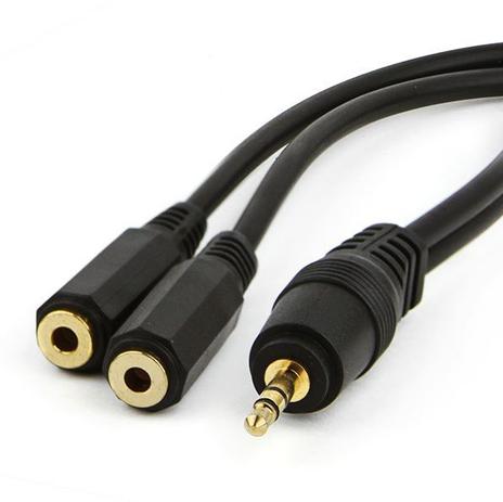 Cabo Plug P2 Estéreo X 2 Jack J2 Estéreo - Tblack Menor preço em Cabo Plug P2 Estéreo X 2 Jack J2 Estéreo - Tblack