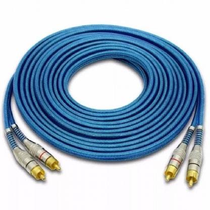 Cabo RCA blindado T5B 5M (Stereo) - taramps Menor preço em Cabo RCA blindado T5B 5M (Stereo) - taramps