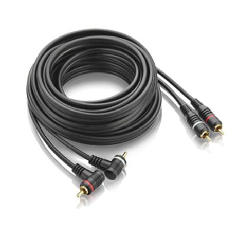 Cabo Rca Em L 5M Plugue Emborrachado - AU501 - Multilaser Menor preço em Cabo Rca Em L 5M Plugue Emborrachado - AU501 - Multilaser