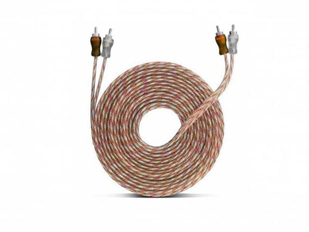 Cabo RCA Injetado Laranja Prata Transparente 4mm 5m Techone Menor preço em Cabo RCA Injetado Laranja Prata Transparente 4mm 5m Techone