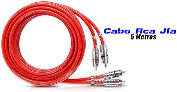 Cabo RCA JFA 5 Metros Blindado Puro Cobre Série 1 Menor preço em Cabo RCA JFA 5 Metros Blindado Puro Cobre Série 1
