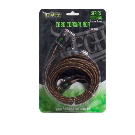 Cabo Rca Series 300 Pro 5,00 M E Conector Pvc R Technoise Menor preço em Cabo Rca Series 300 Pro 5,00 M E Conector Pvc R Technoise