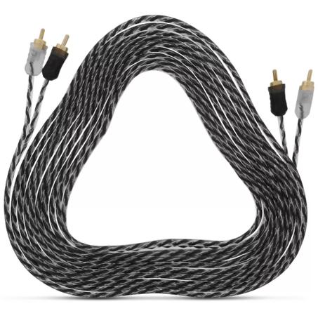 Cabo RCA Taramps 5 Metros 3 mm Duplo PVC Transparente Injetado Conector Banhado Ouro Menor preço em Cabo RCA Taramps 5 Metros 3 mm Duplo PVC Transparente Injetado Conector Banhado Ouro