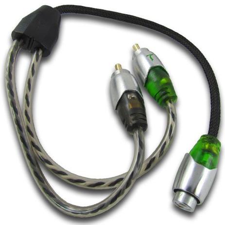 Cabo RCA Y 2M/1F Technoise TY12 - Alta Performance Cabo Silicone c/ conector Metal banhado a níquel Menor preço em Cabo RCA Y 2M/1F Technoise TY12 - Alta Performance Cabo Silicone c/ conector Metal banhado a níquel