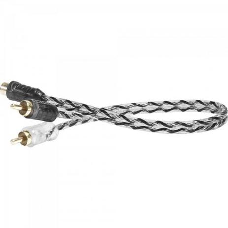 Cabo RCA Y Injetado 1F/2M Preto/ BrancoTARAMPS Menor preço em Cabo RCA Y Injetado 1F/2M Preto/ BrancoTARAMPS