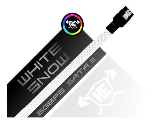 Cabo Sata 3 6gb/s Sleeved Para Pc Gamer Ssd Hd com Trava Branco Pro - HE STORE COMPUTADORES Menor preço em Cabo Sata 3 6gb/s Sleeved Para Pc Gamer Ssd Hd com Trava Branco Pro - HE STORE COMPUTADORES