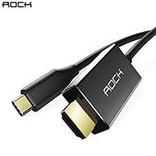 Cabo Type-c Para Hdmi 4k 180cm Rock Menor preço em Cabo Type-c Para Hdmi 4k 180cm Rock