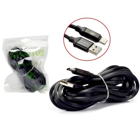 Cabo USB 2.0 TYPE C 3 Metros TYPE C Lotus - Vitrine Menor preço em Cabo USB 2.0 TYPE C 3 Metros TYPE C Lotus - Vitrine