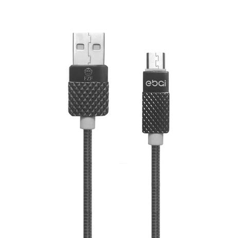 Cabo USB Ebai Metálico hiper resistente / 1M V8 Original - Ebai brasil Menor preço em Cabo USB Ebai Metálico hiper resistente / 1M V8 Original - Ebai brasil