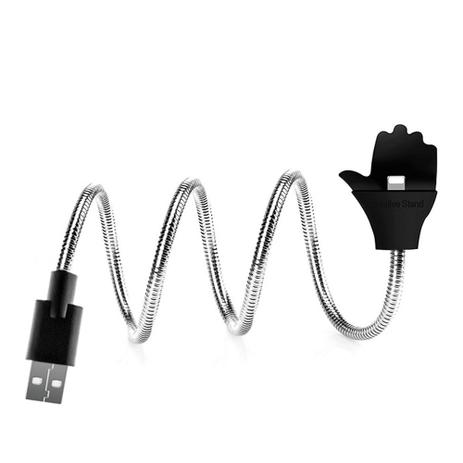 Cabo Usb Flexivel p/ Iphone - Prata - Zgp Menor preço em Cabo Usb Flexivel p/ Iphone - Prata - Zgp