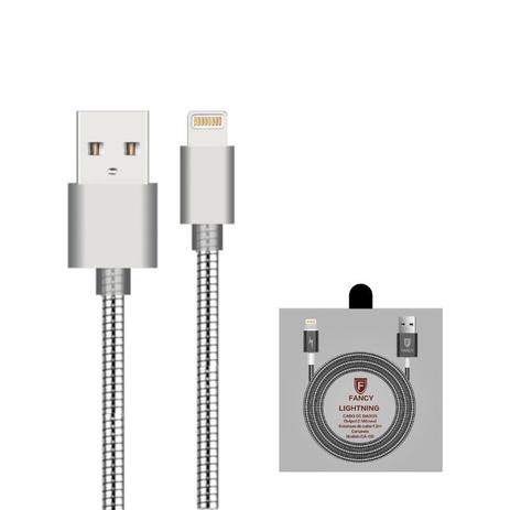Cabo Usb Metálico Carregador Rapido Para Iphone 6S Plus - Fancy Menor preço em Cabo Usb Metálico Carregador Rapido Para Iphone 6S Plus - Fancy