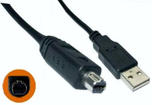 Cabo USB para Mini USB - 8 pinos redondo - Diversos Menor preço em Cabo USB para Mini USB - 8 pinos redondo - Diversos
