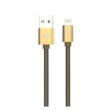 Cabo USB x Lightning para iPhone, C3Tech, 2m - Dourado - CB-210GD - C3 tech Menor preço em Cabo USB x Lightning para iPhone, C3Tech, 2m - Dourado - CB-210GD - C3 tech