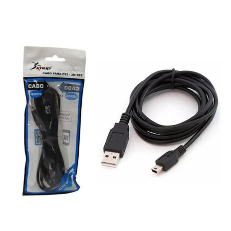 Cabo v3 mini usb 2 metros kp-5059 knup Menor preço em Cabo v3 mini usb 2 metros kp-5059 knup