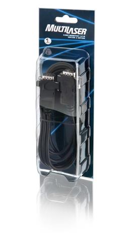 Cabo Vga Multilaser Hd15 1.8m Preto Menor preço em Cabo Vga Multilaser Hd15 1.8m Preto