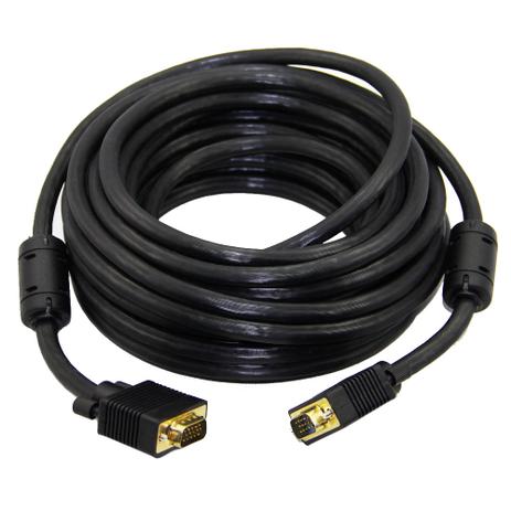 Cabo VGA para Monitor PLUS Cable PC-MON5002 Conector Ouro 5.0 Metros - Vitrine Menor preço em Cabo VGA para Monitor PLUS Cable PC-MON5002 Conector Ouro 5.0 Metros - Vitrine