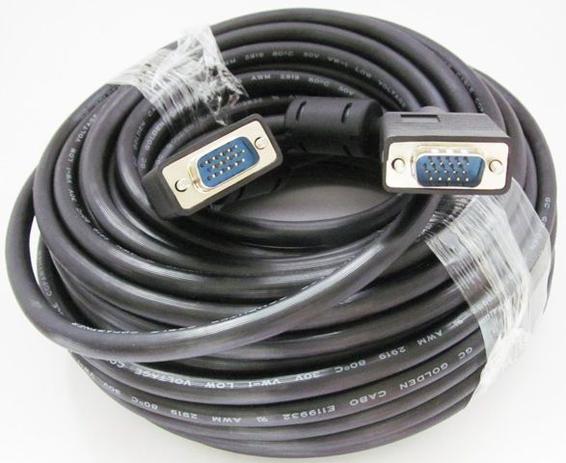Cabo Vga para Vga 20 Metros - Com Filtro - Exbom Menor preço em Cabo Vga para Vga 20 Metros - Com Filtro - Exbom