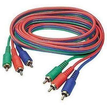 Cabo Vídeo Componente 3+3 Blindado Plug Ouro 2 Metros - Importado Menor preço em Cabo Vídeo Componente 3+3 Blindado Plug Ouro 2 Metros - Importado