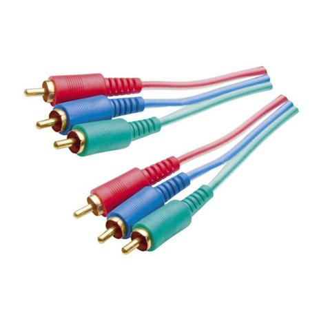 Cabo Vídeo Componente 3 RCA + 3 RCA 3 metros - Mxt Menor preço em Cabo Vídeo Componente 3 RCA + 3 RCA 3 metros - Mxt