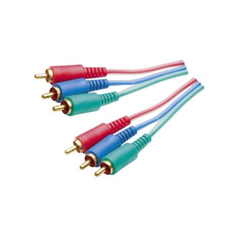 Cabo Vídeo Componente 3 RCA + 3 RCA 5 metros - Mxt Menor preço em Cabo Vídeo Componente 3 RCA + 3 RCA 5 metros - Mxt