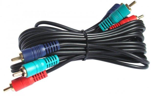 Cabo Video Componente 3 RCA x 3 RCA 2 Metros - Oem Menor preço em Cabo Video Componente 3 RCA x 3 RCA 2 Metros - Oem