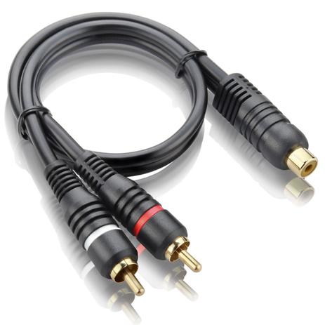 Cabo Y Áudio E Vídeo Automotivo Plugs 2m E 1f Au505 Multilaser Menor preço em Cabo Y Áudio E Vídeo Automotivo Plugs 2m E 1f Au505 Multilaser