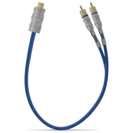 Cabo Y RCA Taramps 2 Machos 1 Fêmea 3mm PVC Azul Banhado à Níquel Menor preço em Cabo Y RCA Taramps 2 Machos 1 Fêmea 3mm PVC Azul Banhado à Níquel