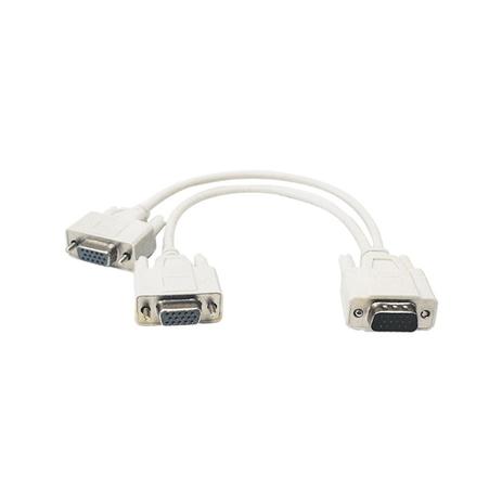 Cabo Y1 VGA DB15 Macho x 2VGA DB15 Fêmea - Flex gold Menor preço em Cabo Y1 VGA DB15 Macho x 2VGA DB15 Fêmea - Flex gold