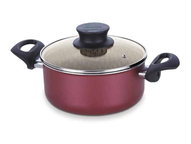 Cacarola 20cm 3 0l paris vermelho aluminio com revestimento antiaderente tramontina Menor preço em Cacarola 20cm 3 0l paris vermelho aluminio com revestimento antiaderente tramontina