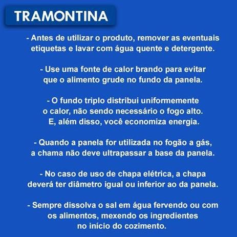 Caçarola Allegra Funda n 20 3.1L em aço Inox - TRAMONTINA - Byhouse Menor preço em Caçarola Allegra Funda n 20 3.1L em aço Inox - TRAMONTINA - Byhouse