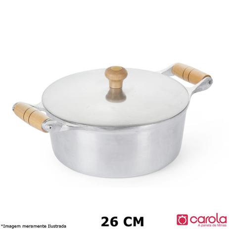 Caçarola Alumínio Fundido 26 cm - Metalúrgica Carola Menor preço em Caçarola Alumínio Fundido 26 cm - Metalúrgica Carola