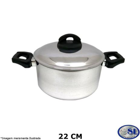 Caçarola Alumínio Polido 22 cm - Alumínio Sildan Menor preço em Caçarola Alumínio Polido 22 cm - Alumínio Sildan