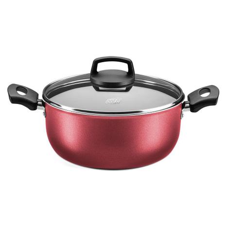 CaÇArola Aluminio Tampa Vidro Antiaderente Cereja Nr. 20 CÓD. 8942 Mta Menor preço em CaÇArola Aluminio Tampa Vidro Antiaderente Cereja Nr. 20 CÓD. 8942 Mta