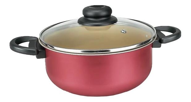 Caçarola Antiaderente 18cm c/ tampa de vidro Cereja/Creme - LUZ NOBRE é ruim? Caçarola Antiaderente 18cm c/ tampa de vidro Cereja/Creme - LUZ NOBRE é boa?
