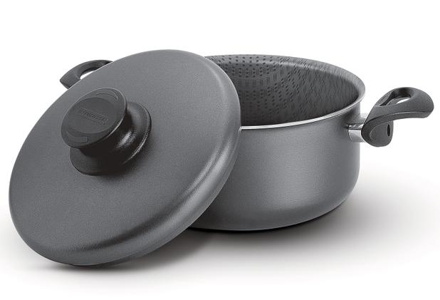 Caçarola Antiaderente com Alças Paris Tramontina - Preto / 24 Cm / 5.0 Lt Menor preço em Caçarola Antiaderente com Alças Paris Tramontina - Preto / 24 Cm / 5.0 Lt