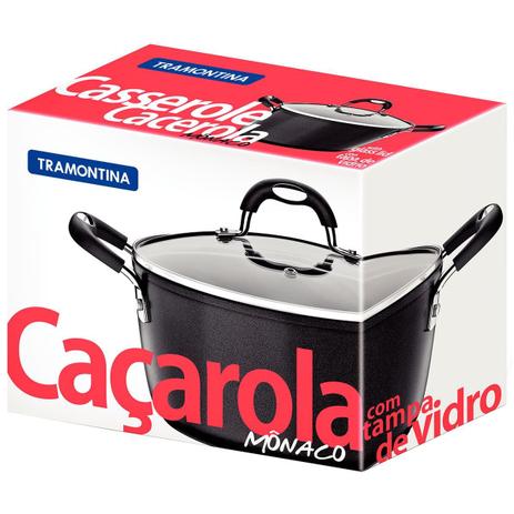 Caçarola Antiaderente Mônaco Tramontina Starflon Alumínio 24cm 20860/024 Menor preço em Caçarola Antiaderente Mônaco Tramontina Starflon Alumínio 24cm 20860/024