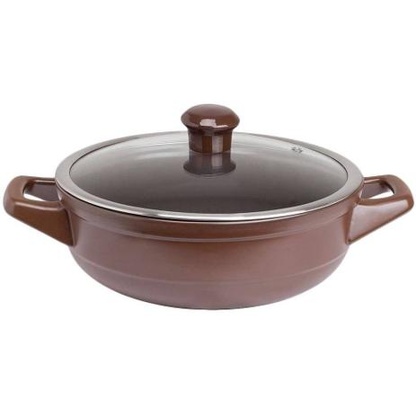 Caçarola Buffet Duo 24cm 1900ml Chocolate Ceraflame Menor preço em Caçarola Buffet Duo 24cm 1900ml Chocolate Ceraflame