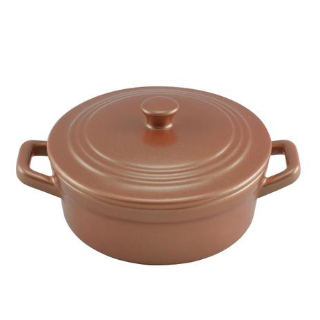 Caçarola Cerâmica 11Cm 200Ml Glamuor Cobre Mondoceram Gourmet Menor preço em Caçarola Cerâmica 11Cm 200Ml Glamuor Cobre Mondoceram Gourmet