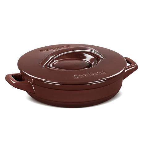 Caçarola Cerâmica Buffet 24Cm Chocolate Ceraflame Menor preço em Caçarola Cerâmica Buffet 24Cm Chocolate Ceraflame