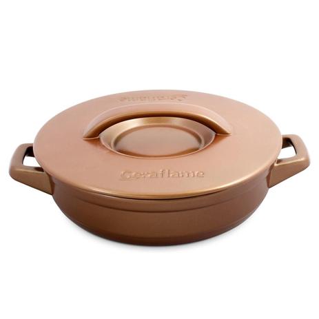 Caçarola Cerâmica Buffet 24Cm Cobre Ceraflame Menor preço em Caçarola Cerâmica Buffet 24Cm Cobre Ceraflame