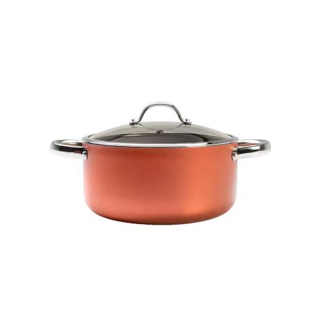 Caçarola com Tampa Curry 3,7 L Cobre - Brinox Menor preço em Caçarola com Tampa Curry 3,7 L Cobre - Brinox