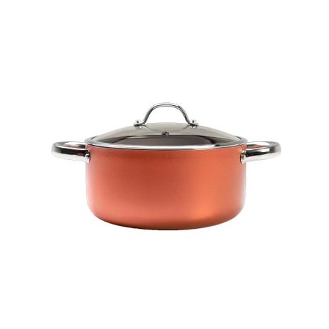 Caçarola com Tampa Curry 4,7 L Cobre - Brinox Menor preço em Caçarola com Tampa Curry 4,7 L Cobre - Brinox