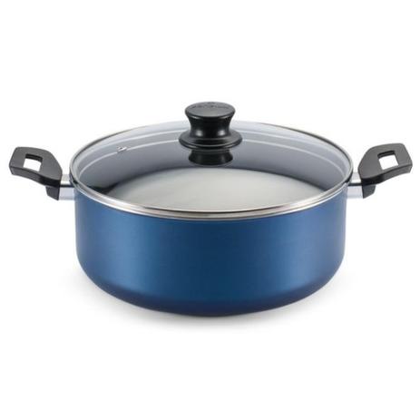 Caçarola Com Tampa de Vidro Azul 24cm Magnific Panelux Menor preço em Caçarola Com Tampa de Vidro Azul 24cm Magnific Panelux
