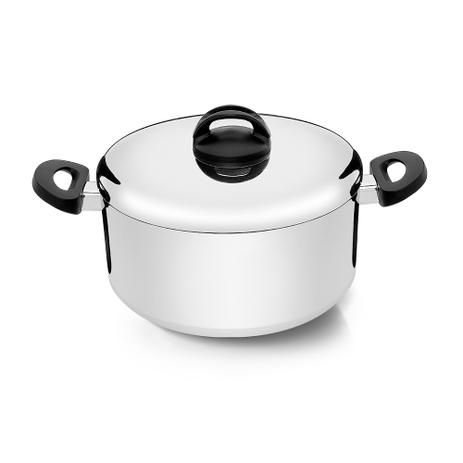 Caçarola de alumínio polido com asa 22cm Eterna - Nigro (Cód.2663) Menor preço em Caçarola de alumínio polido com asa 22cm Eterna - Nigro (Cód.2663)