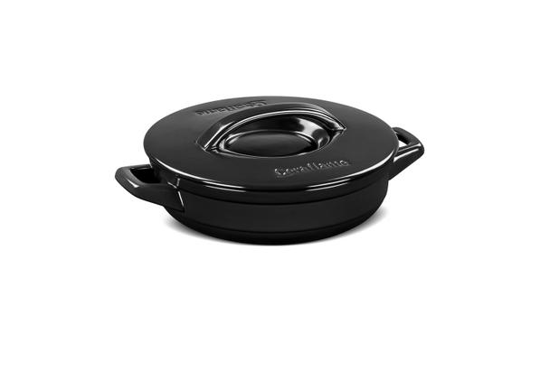 Cacarola de cerâmica ceraflame buffet duo+ 24cm 1900ml - preto Menor preço em Cacarola de cerâmica ceraflame buffet duo+ 24cm 1900ml - preto