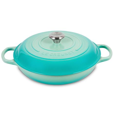 Caçarola de ferro buffet Le Creuset cool mint 30 cm - 23577 Menor preço em Caçarola de ferro buffet Le Creuset cool mint 30 cm - 23577